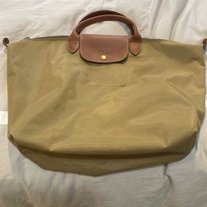 Longchamp le pilage nylon weekender bag